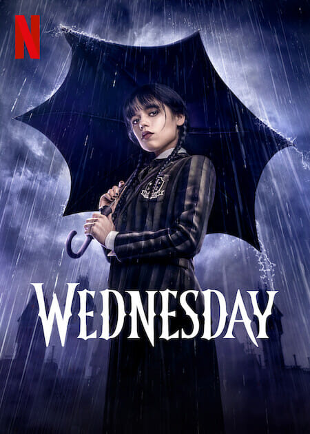 Wednesday. Jenna Ortega as Wednesday Addams in Wednesday. Netflix © 2022
